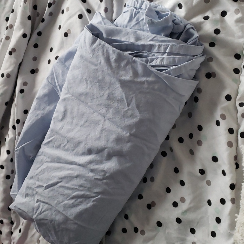 blue twin sheet